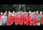 Photo by Terri Runge Officers and past officers of the IFA at the IFA Memorial Service at Coralville on June 8.
